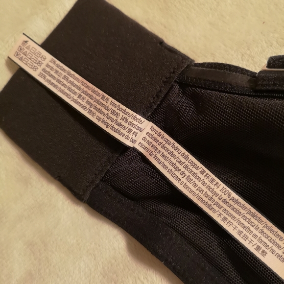 NEW! Victoria's Secret Dream Angels Black Velvet Long Line Bra Line - Picture 15 of 16